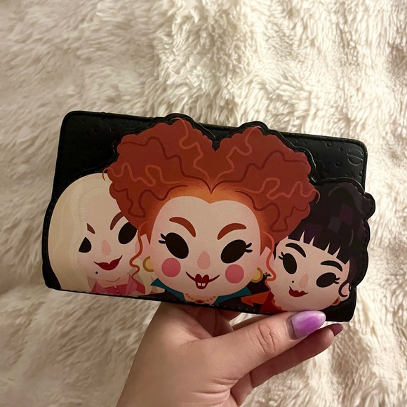Loungefly Handbags - NWT- Loungefly Disney Hocus Pocus Sanderson Sisters Flap Wallet